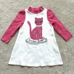 ミニロディーニ 猫デザイン ワンピース 1.5-3Y