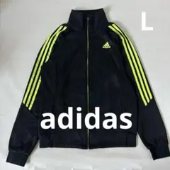 美品✨adidas アディダス　トラックジャケット　ブラック　ライン　ジャージ