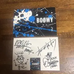 【※BOOWY ボウイ サイン】 BOOWY直筆サイン色紙 | 古本買取店エーブック