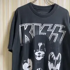 00年代　Kiss　キス　バンドTシャツ　ミュージック　ブラック