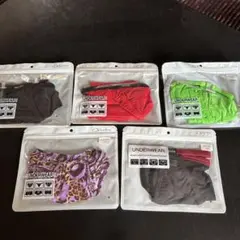 ❹Collection メンズTバック、ビキニパンツ5枚セット XXLサイズ