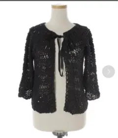 春夏クロシェニットカーデ