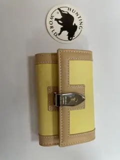 HUNTING WORLD キーケース イエロー ベージュのサムネイル