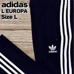 adidas アディダス トラックパンツ ジャージ トレフォイル 刺繍ロゴ L