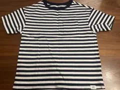 新品未使用　GAP 110サイズ　ストライプ Tシャツ (ネイビー/ホワイト)のサムネイル