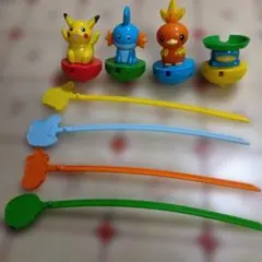 マクドナルド　ハッピーセット　ポケモン コマ　4体セット