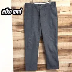 niko and… テーパード スラックス ノーライン 4 Lダブル裾 グレーのサムネイル