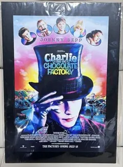 チャーリーとチョコレート工場 映画ポスター （マット額装付き）