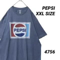 【クラシック旧ロゴ】TNT製 ペプシ 企業ロゴ Tシャツ アッシュネイビーXXLのサムネイル