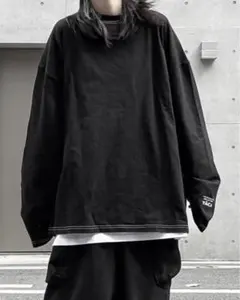 YACA オーバーシルエット ステッチシャツ サイズfree GUカーゴパンツ付