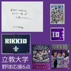 【未使用】⚾立教大学 野球 応援 6点 メガホン チアメッセージ