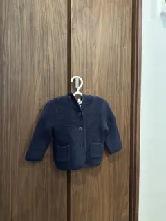 お値下げ‼️baby GAP フード付きカーディガン 3-6ヶ月 ネイビー