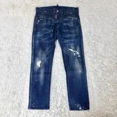 DSQUARED2 フロントジップ スキニーデニム Rider jean 46 - メルカリ