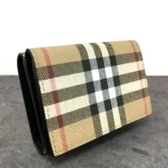 極美品 BURBERRY コンパクトウォレット ノバチェック 302のサムネイル