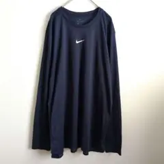 Nike DRI-FIT【XL】ネイビー 長袖カットソー 長袖 ナイキ メンズ
