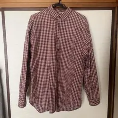 90s L.L.Bean 赤チェック柄 長袖シャツ