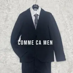 COMME CA MEN コムサメン ジャージースーツ　セットアップ 黒