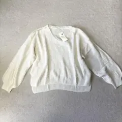 【新品タグ付き】earth music&ecology ホワイトニット　セーター
