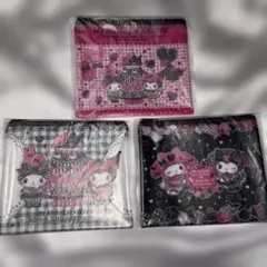 My Melody & Kuromi フラットポーチ3点セット