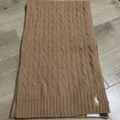 POLO RALPH LAUREN ケーブル編みマフラー ベージュ