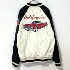 RODEO CROWNS リバーシブル・アメ車&フラワー刺繍スカジャン M