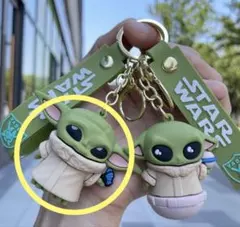 STAR WARS マンダロリアン ベビーヨーダ グローグ キーホルダーのサムネイル