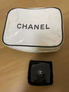 シャネルノベルティポーチ、アイシャドウグロス口紅、シャネルコンパクトミラーまとめ