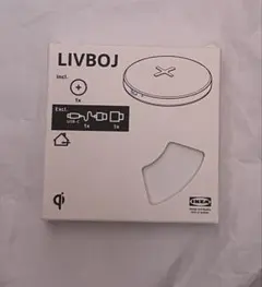 IKEA LIVBOJ リヴボイ ワイヤレス充電器 ホワイト イケア