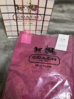 新品タグ付き COACH トートバッグ ピンク