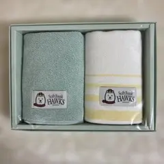 【新品】お父さん応援隊長ハンドタオル　ソフトバンク　ホークス　タオルハンカチ2枚