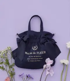 Maison de FLEUR ダブルリボン2Wayトートバッグ