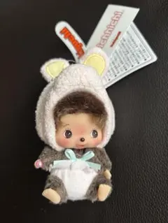 【新品未使用タグ付き】あにまるベビチッチ ss顔でかキーチェーン うさぎ