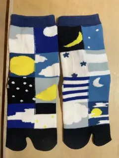 SOU・SOU キッズ 足袋靴下 （たびした）星空柄 小