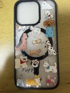 iPhone16proケース 犬柄