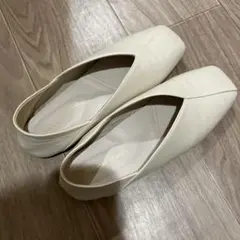 ORiental Traffic アイボリー フラットシューズ