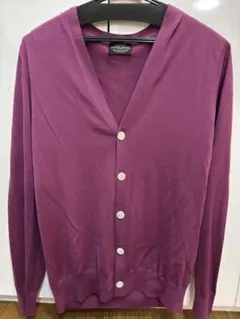 UNITED ARROWS パープル カーディガン　 Lサイズ