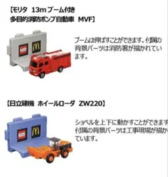 【新品未開封】ハッピーセット 消防ポンプ 日立建機 ホイールローダー トミカ