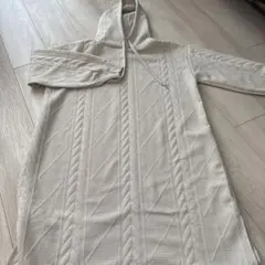 しまむら パーカー ワンピース ベージュ