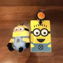 ⭐︎未使用⭐︎ ユニバ　ミニオン パスケース & ぬいぐるみマスコット　セット