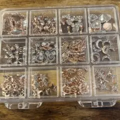 ローズゴールド ネイルパーツセット 12種類