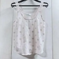極美品Abercrombie&fitch(アバクロ)スパンコールキャミソールのサムネイル