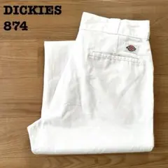 ディッキーズ 874 ワークパンツ W33相当　白 薄汚れ 古着　アメカジのサムネイル