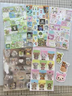 リラックマ 平成レトロ ホログラムシール 証明写真 5枚セット おまけ付き⭐︎ ②