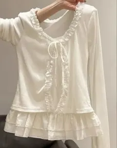 【試着のみ】セットアップ風 トップス 韓国 バレエコア