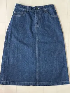 シネマクラブ★レディース★膝下デニムスカート★ネイビー★Sサイズ★未使用に近い