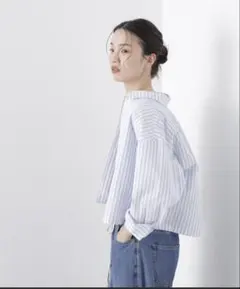 ナノユニバース　オックスクロップドシャツのサムネイル