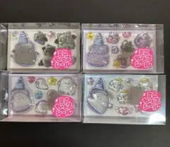 【24h以内発送】オバケーヌ　ミニちゅるシール　全4種セット　ぷっくり　限定