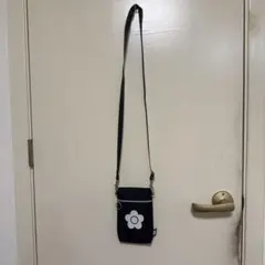 MARY QUANT フラワーモチーフ ショルダーバッグ