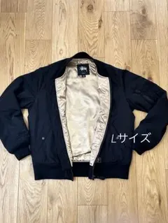Stussy MA-1 ジャケット　ブラック　Lサイズ