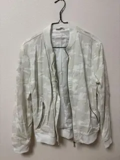 ZARA MAN ホワイトカモフラージュジャンパー